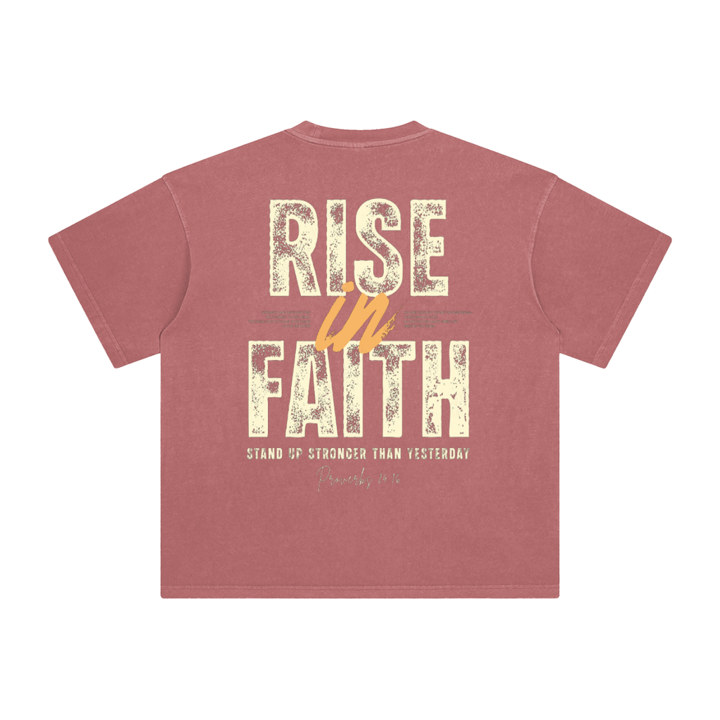 Enzyme Washed T-Shirt - Proverbs 24:16