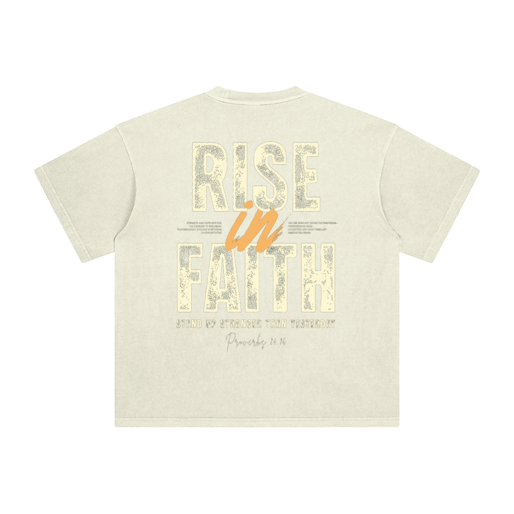 Enzyme Washed T-Shirt - Proverbs 24:16