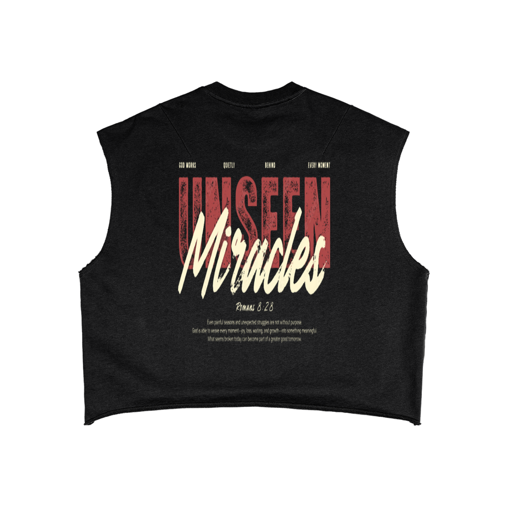 French Terry Boxy Tank Top - Romans 8:28