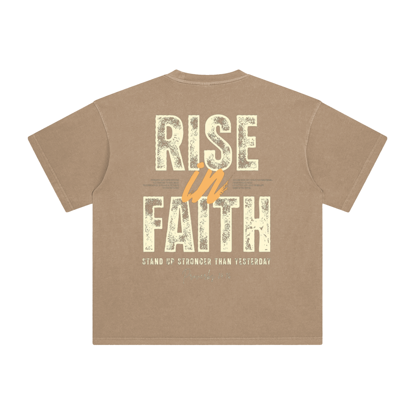 Enzyme Washed T-Shirt - Proverbs 24:16