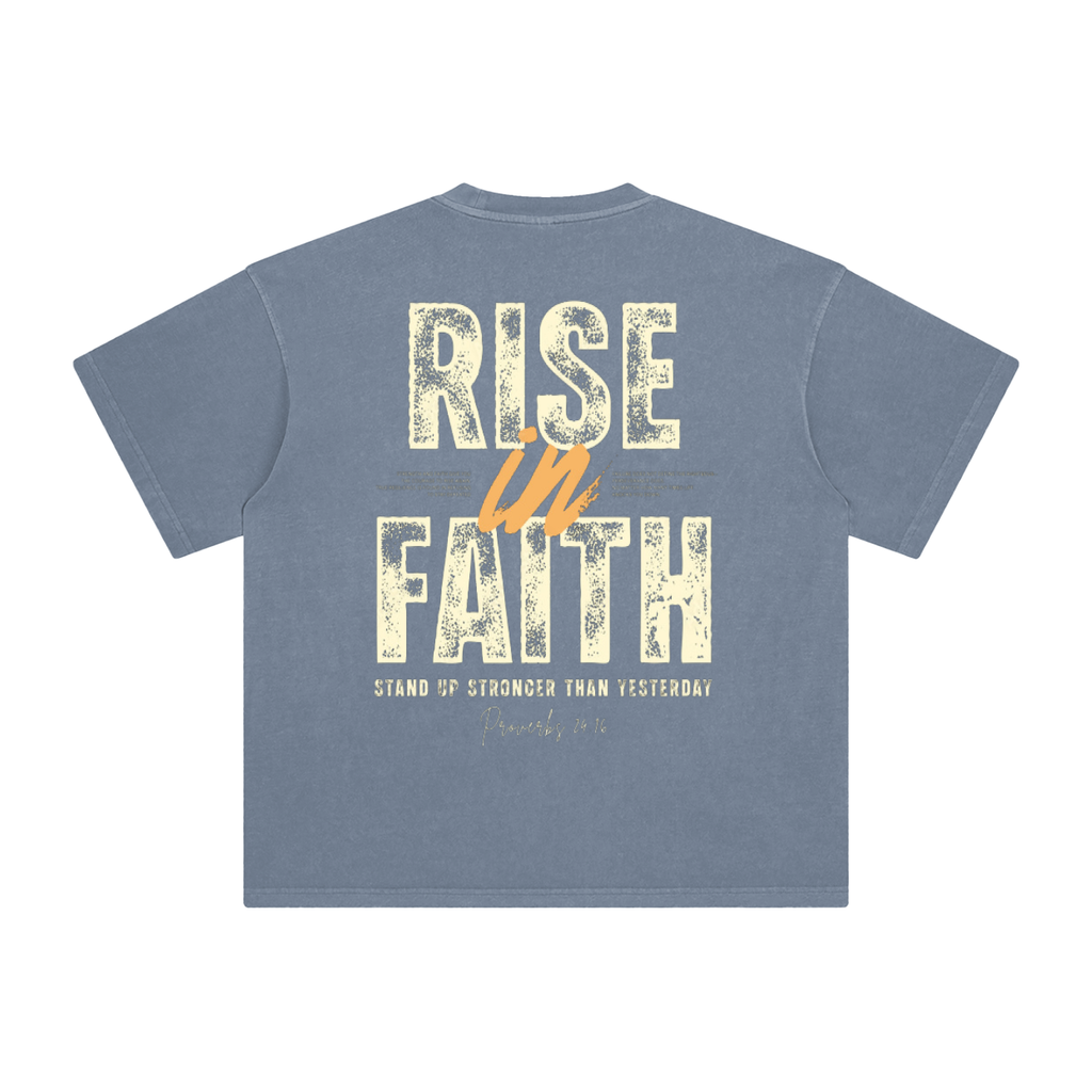 Enzyme Washed T-Shirt - Proverbs 24:16