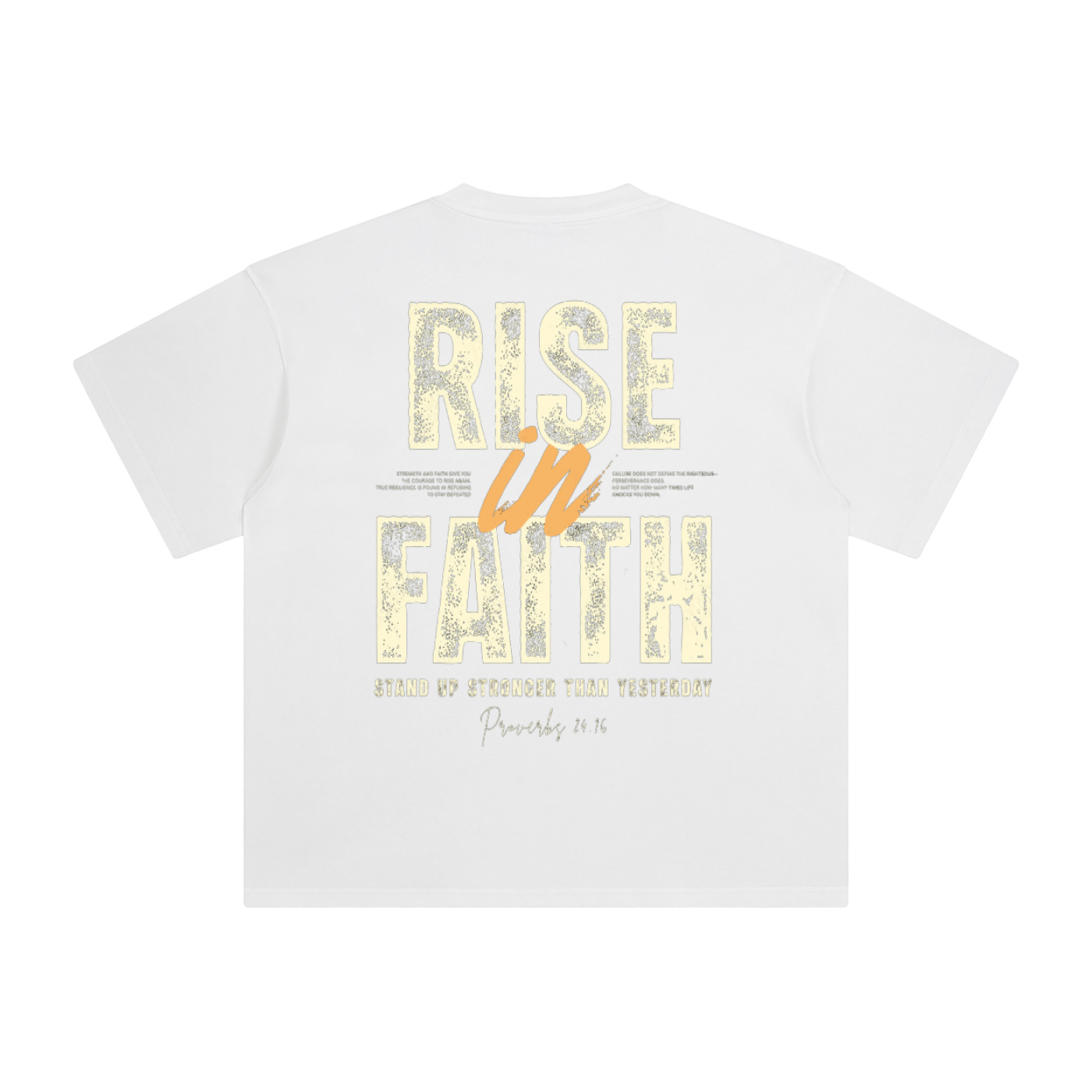 Enzyme Washed T-Shirt - Proverbs 24:16