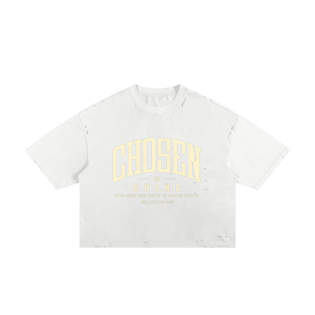 Classic Frayed Boxy Tee - Philippians 2:15