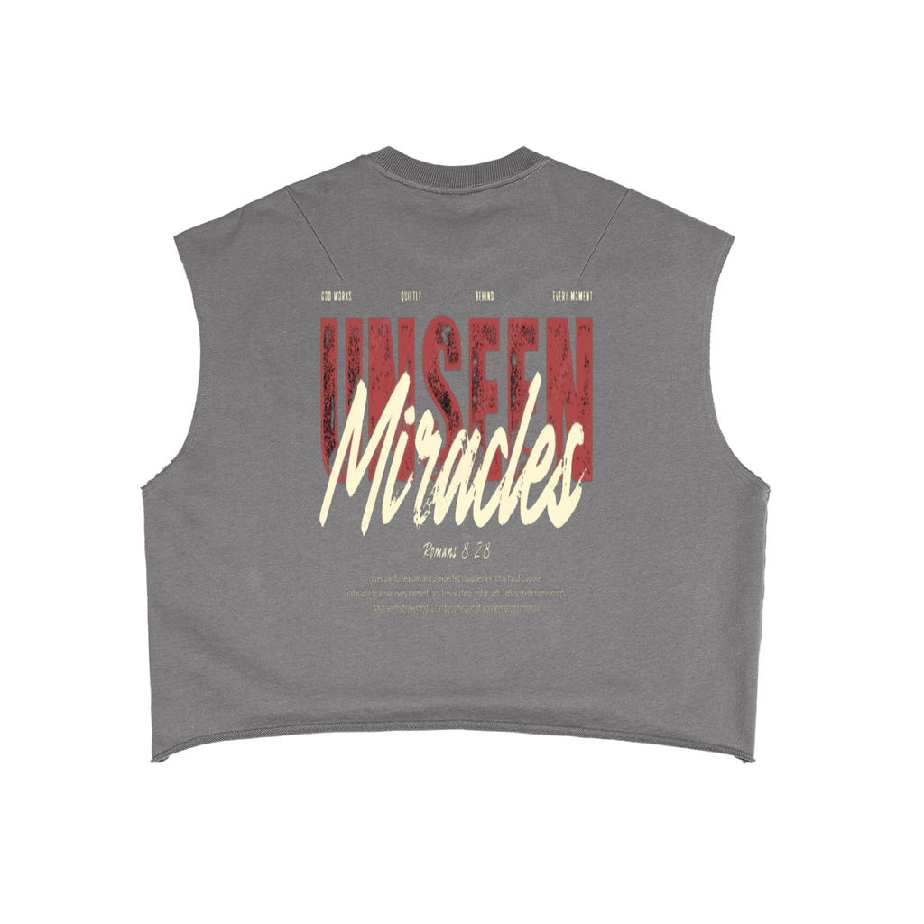 French Terry Boxy Tank Top - Romans 8:28