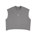 French Terry Boxy Tank Top - Romans 8:28