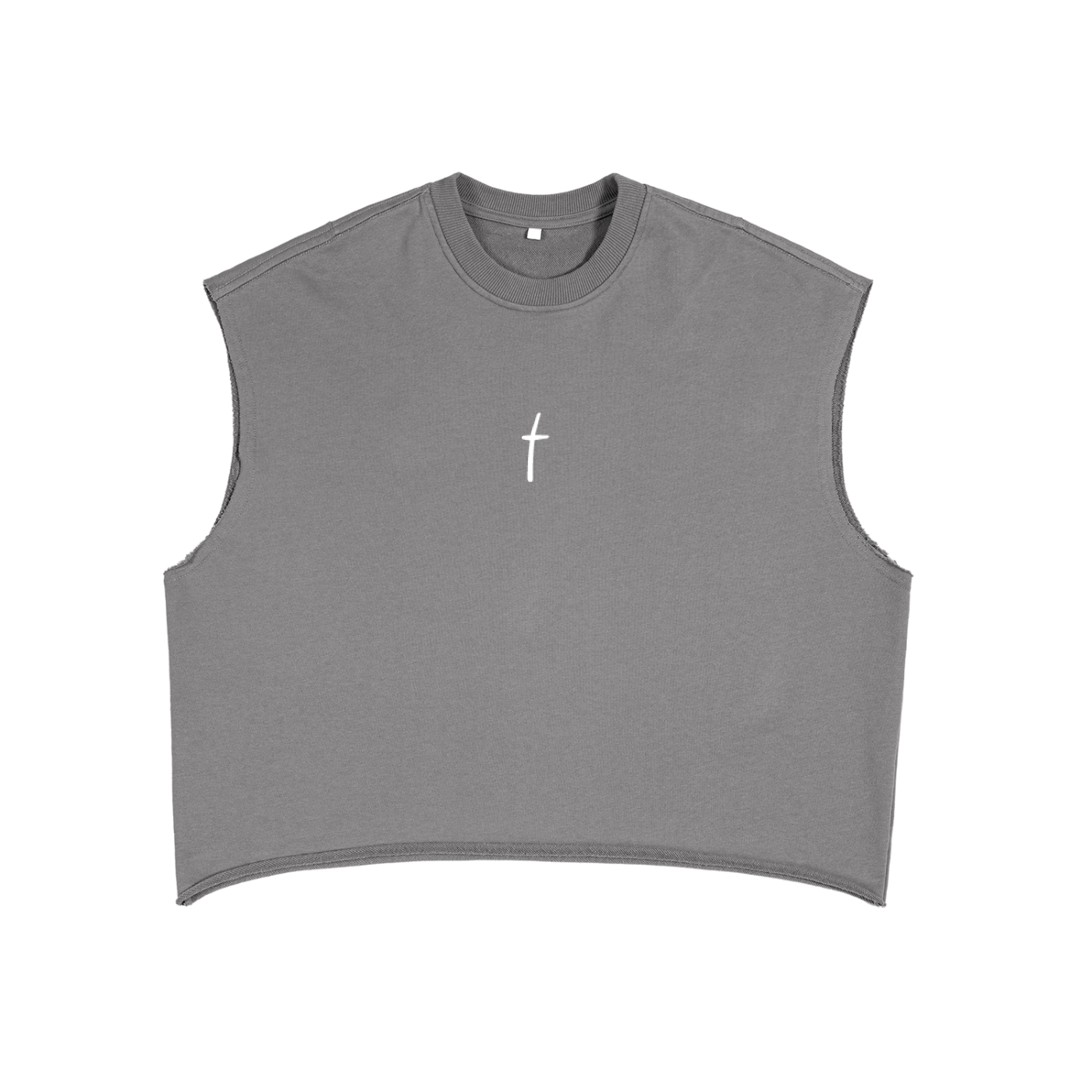 French Terry Boxy Tank Top - Romans 8:28