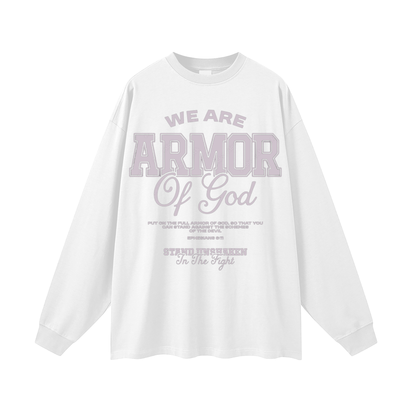 Oversized Unisex Long Sleeve T-Shirt - Ephesians 6:11