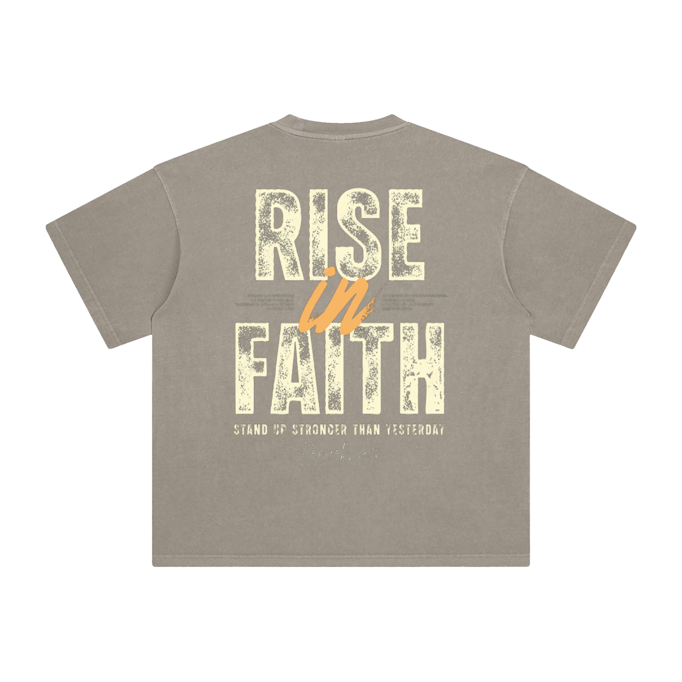 Enzyme Washed T-Shirt - Proverbs 24:16